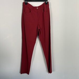 Men's Stretch Chinos in Deep Red